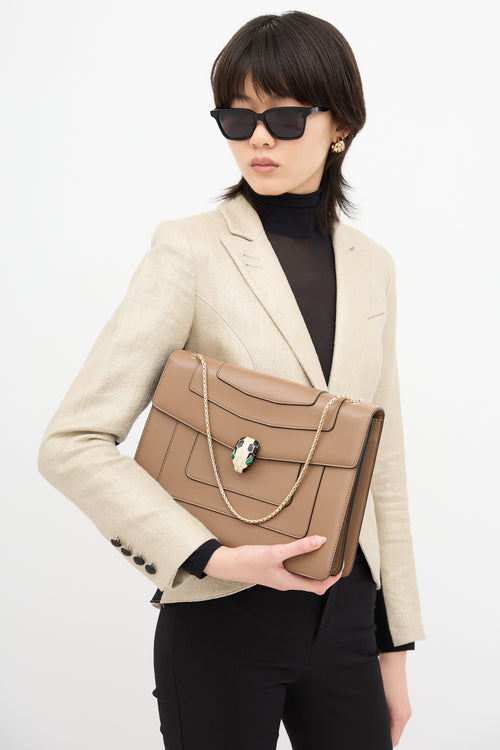 Bvlgari Leather Large Serpenti Forever Bag