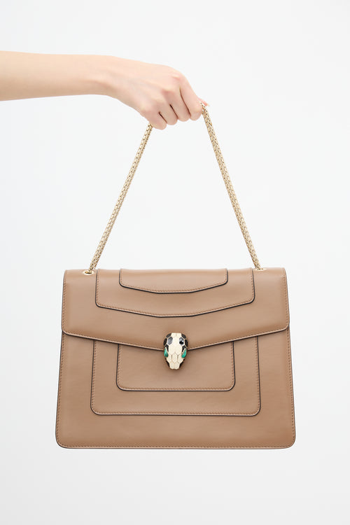 Bvlgari Leather Large Serpenti Forever Bag