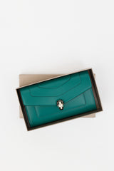 Bulgari Leather Serpenti Forever Large Wallet