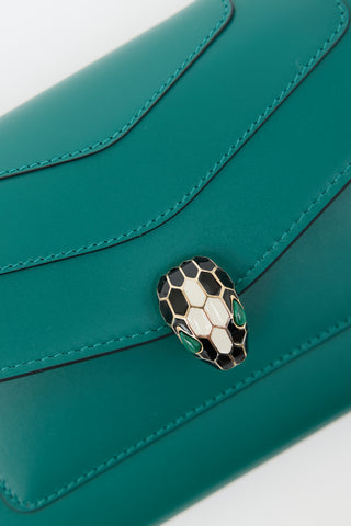 Bulgari Leather Serpenti Forever Large Wallet