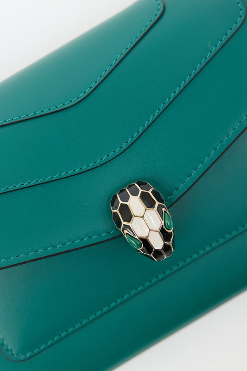 Bulgari Leather Serpenti Forever Large Wallet