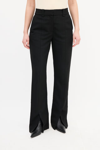 By Malene Birger Black Orianna Split Hem Trouser