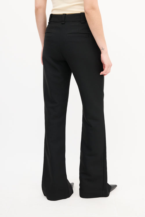 By Malene Birger Black Orianna Split Hem Trouser