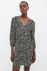 Ba&sh Black & White Patterned Dress