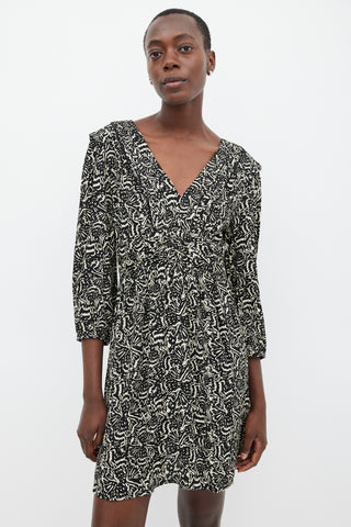 Ba&sh Black & White Patterned Dress