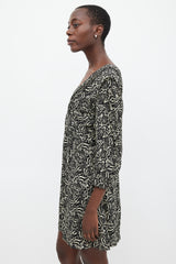 Ba&sh Black & White Patterned Dress