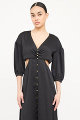 Ba&sh Cut Out Button Up Maxi Dress