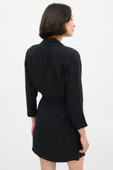 Ba&sh Black Arya Mini Blazer Dress