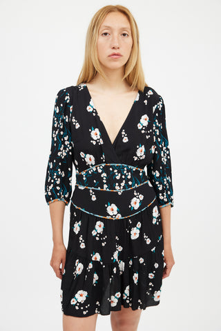 Ba&sh Black & Multi Lady Floral Dress