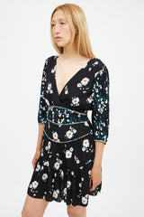 Ba&sh Black & Multi Lady Floral Dress
