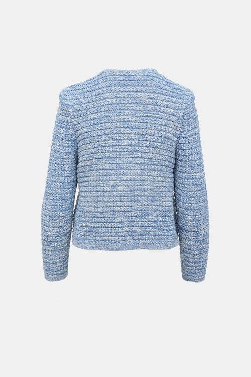 Ba&sh Guspa Marbled Knit Cardigan
