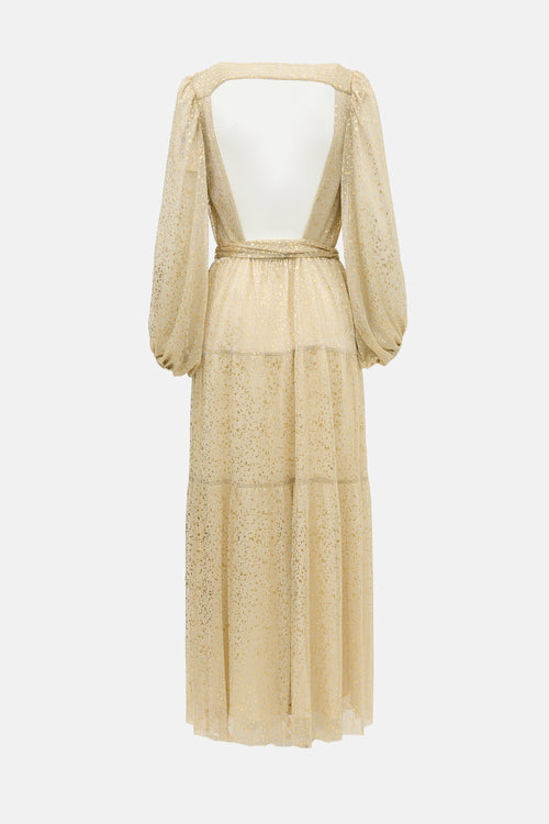 Ba&sh Cala Long Wrap Dress