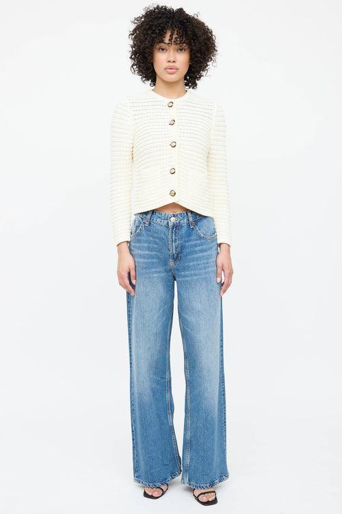 Ba&sh Knit Button Up Cardigan