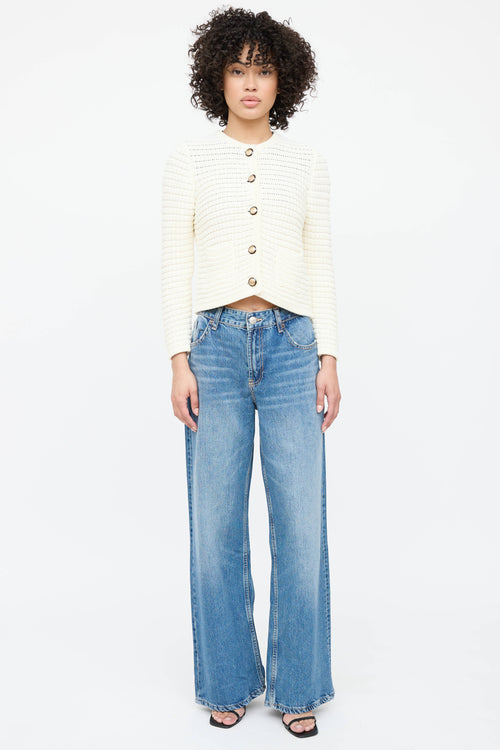 Ba&sh Knit Button Up Cardigan