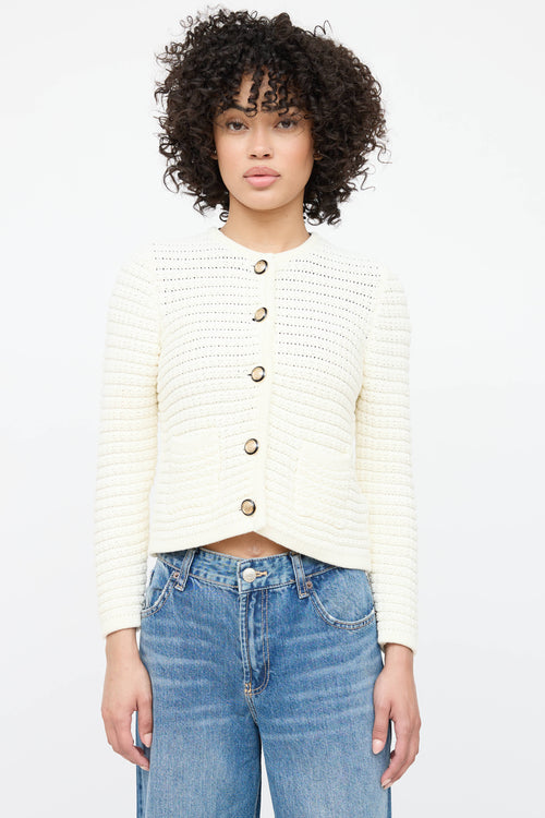Ba&sh Knit Button Up Cardigan