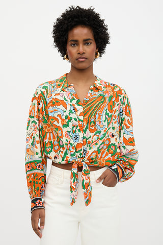 Ba&sh Floral Martha Blouse