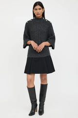Ba&sh Jewel Snap Knit Sweater