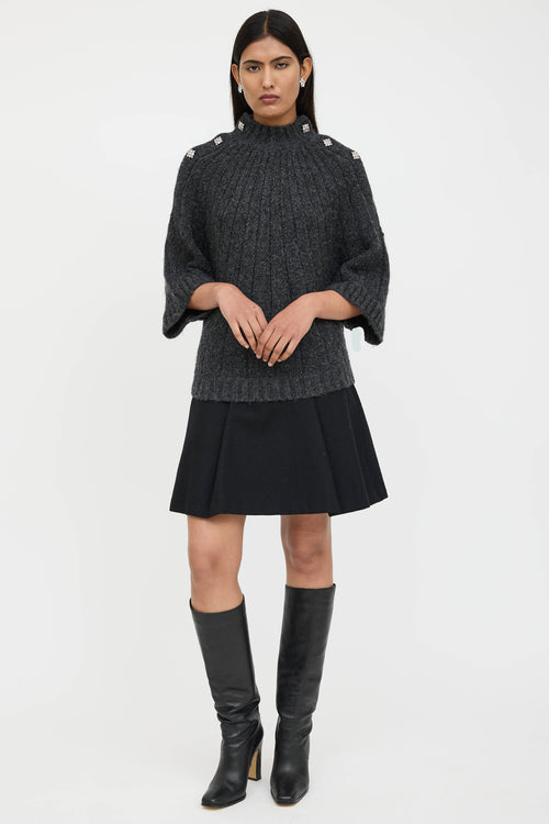 Ba&sh Jewel Snap Knit Sweater