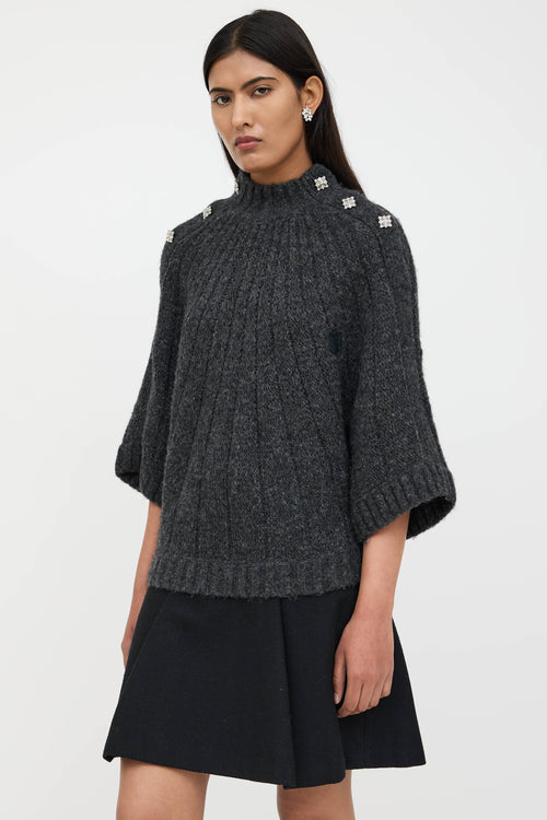 Ba&sh Jewel Snap Knit Sweater