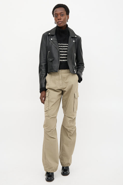 Ba&sh Leather Biker Jacket