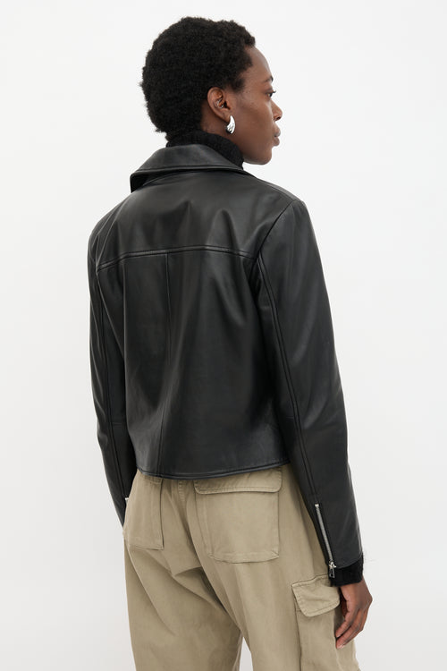Ba&sh Leather Biker Jacket