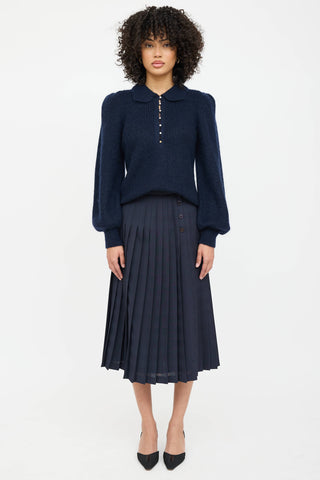 Ba&sh Knit Polo Top