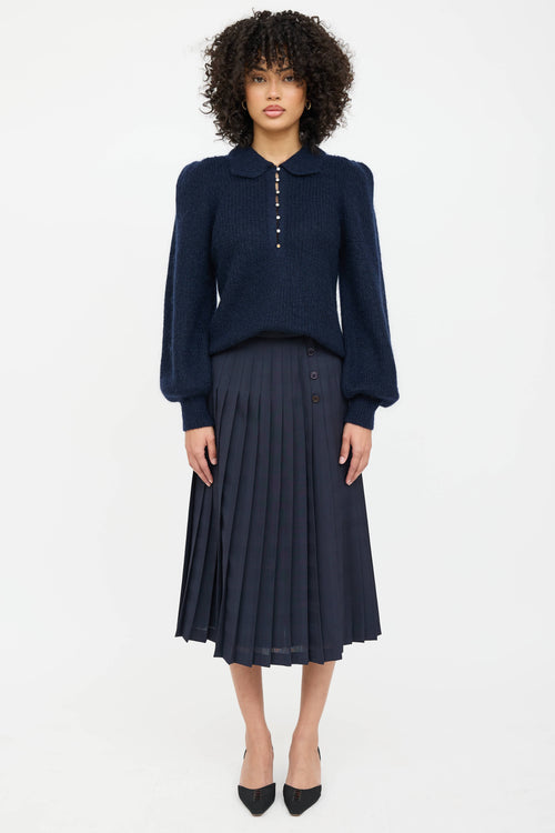 Ba&sh Knit Polo Top