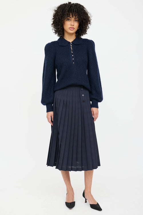 Ba&sh Knit Polo Top