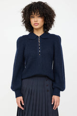 Ba&sh Knit Polo Top