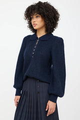 Ba&sh Knit Polo Top