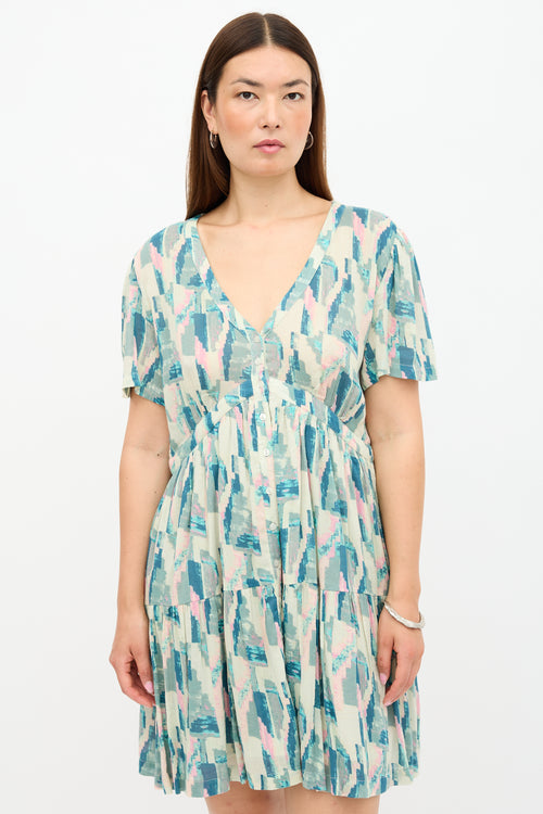 Ba&sh Printed Talita Tier Dress