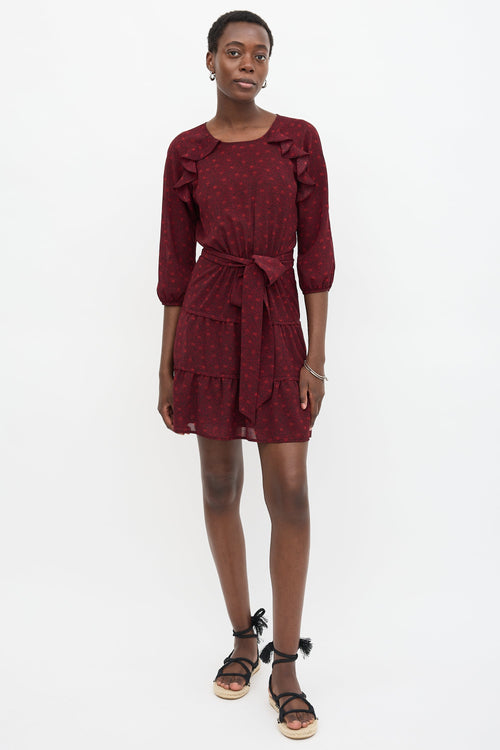 Ba&sh Sheer Printed Relax Dress