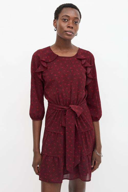 Ba&sh Sheer Printed Relax Dress