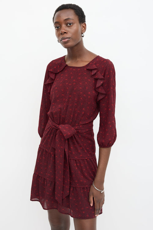 Ba&sh Sheer Printed Relax Dress