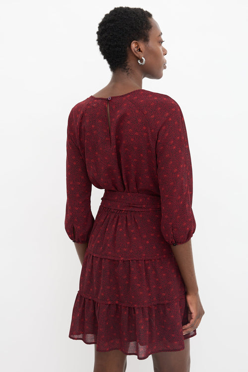 Ba&sh Sheer Printed Relax Dress