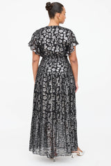 Ba&sh Metallic Ruffled Dress