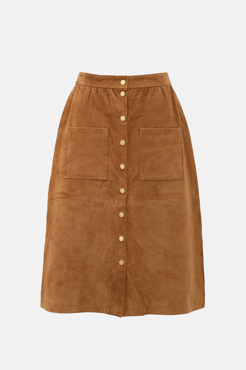 Ba&sh Suede Marie Skirt