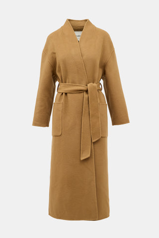 Ba&sh Wool Belted Wrap Coat
