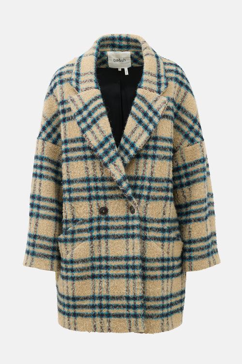 Ba&sh Wool Plaid Gus Coat