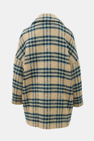 Ba&sh Wool Plaid Gus Coat