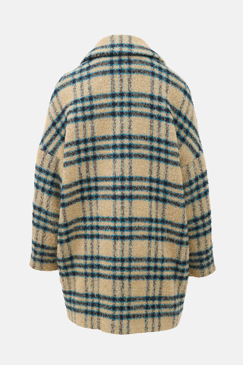 Ba&sh Wool Plaid Gus Coat