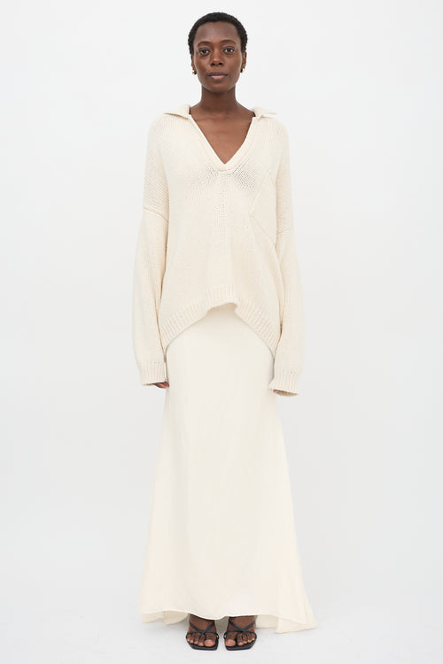 Babaà Oversized Collared Sweater