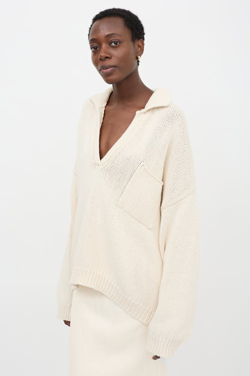 Babaà Oversized Collared Sweater