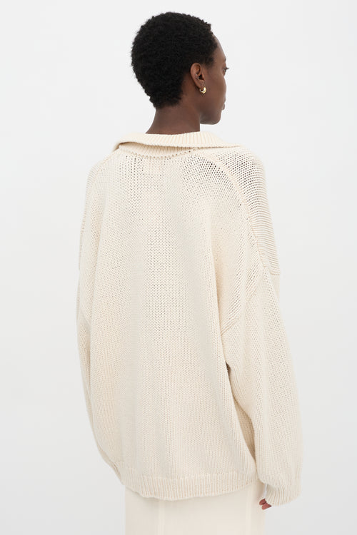 Babaà Oversized Collared Sweater