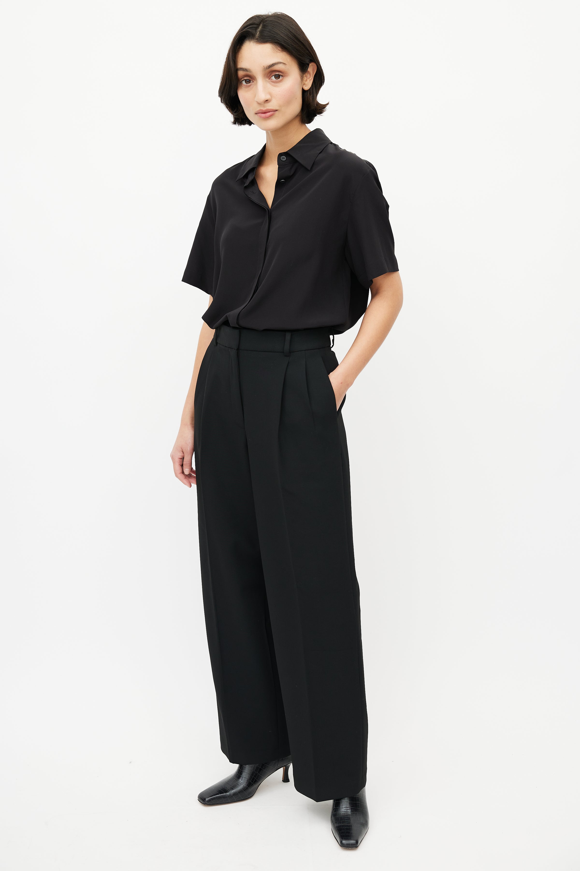 Aritzia // Babaton Black Pleated Trouser – VSP Consignment