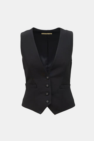 Balenciaga 2007 Silk & Satin Panelled Vest
