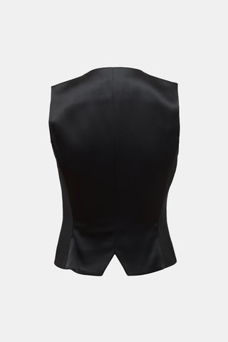 Balenciaga 2007 Silk & Satin Panelled Vest