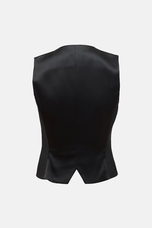 Balenciaga 2007 Silk & Satin Panelled Vest