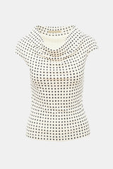 Balenciaga 2008 Dot Print Top