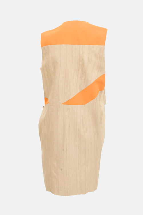Balenciaga SS 2010 Silk Asymmetric Zip Dress